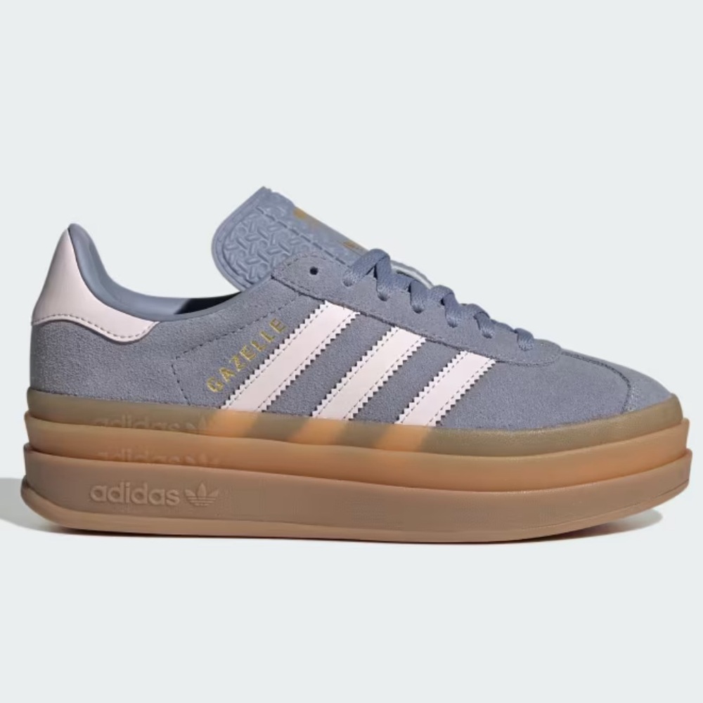 adidas Gazelle Bold J Silver Violet / Almost Pink / Gum - Picture 2 of 9